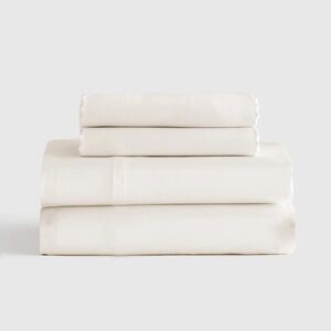 QUINCE Mulberry Silk Sheet Set King Ivory 0707